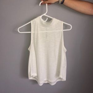 white tank top